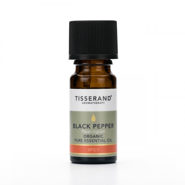 Tisserand Poivre Noir Huile Essentielle biologique, Piper nigrum 9ml