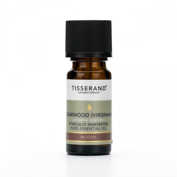 Tisserand CEDARWOOD (cederhout) (VIRGINIAN) Juniperus virginiana ethically harvested 9 ml Adv Prijs €8,95
