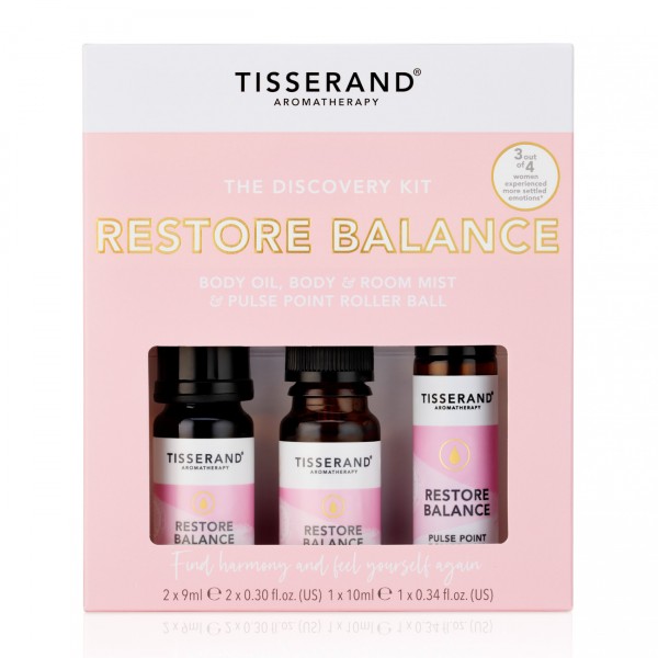 Tisserand Restore Balance Discovery Kit 2x9ml, 1x10ml